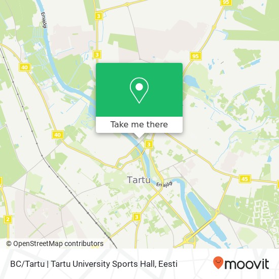 BC / Tartu | Tartu University Sports Hall kaart