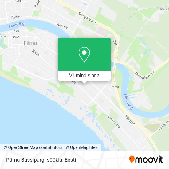 Pärnu Bussipargi söökla kaart