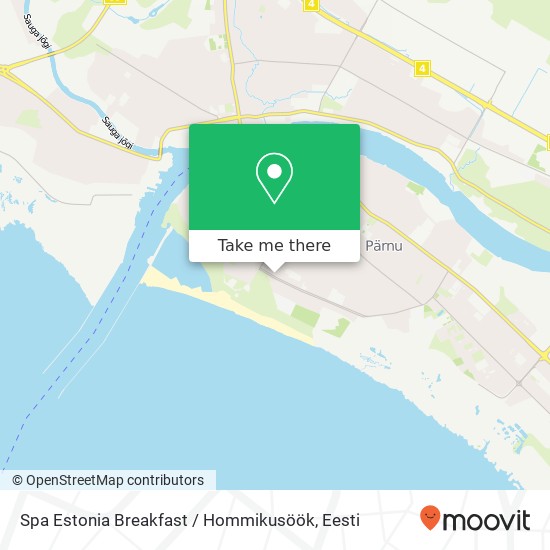 Spa Estonia Breakfast / Hommikusöök kaart