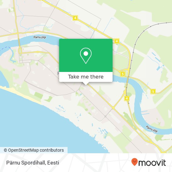 Pärnu Spordihall kaart