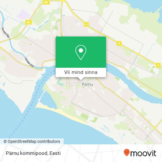 Pärnu kommipood kaart