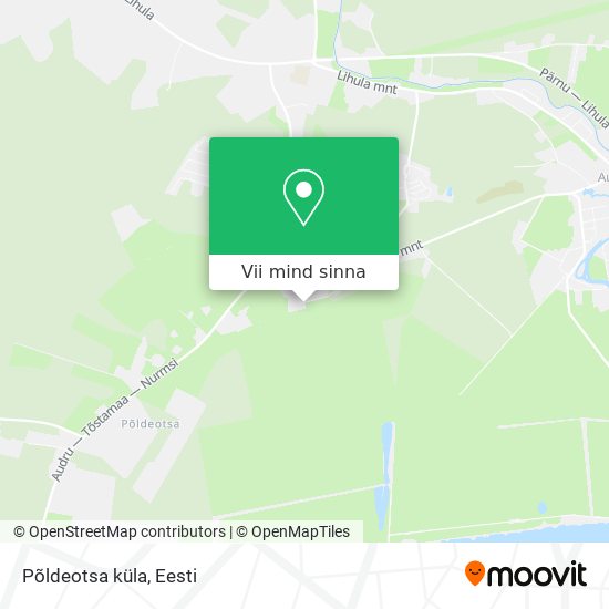 Põldeotsa küla kaart
