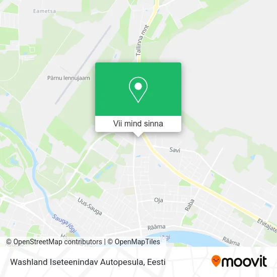 Washland Iseteenindav Autopesula kaart