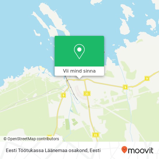 Eesti Töötukassa Läänemaa osakond kaart