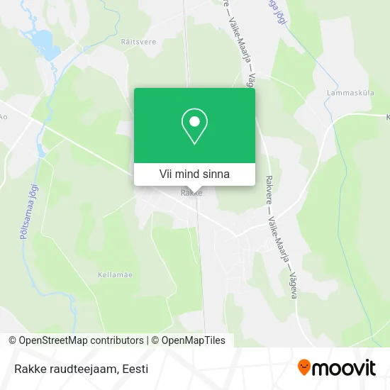 Rakke raudteejaam kaart