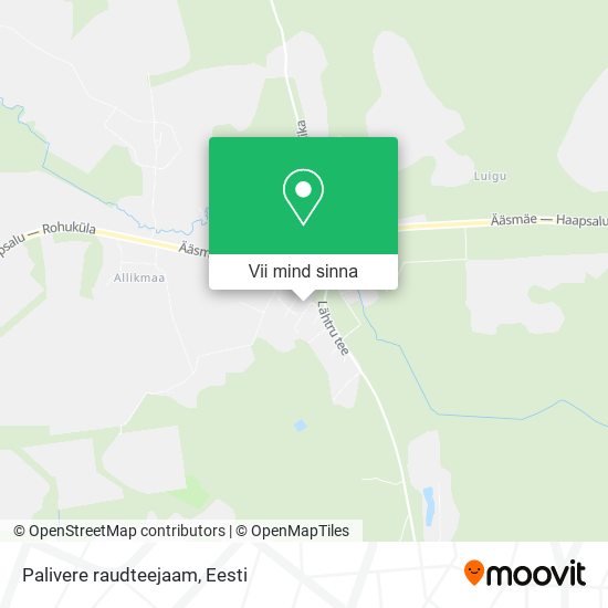 Palivere raudteejaam kaart