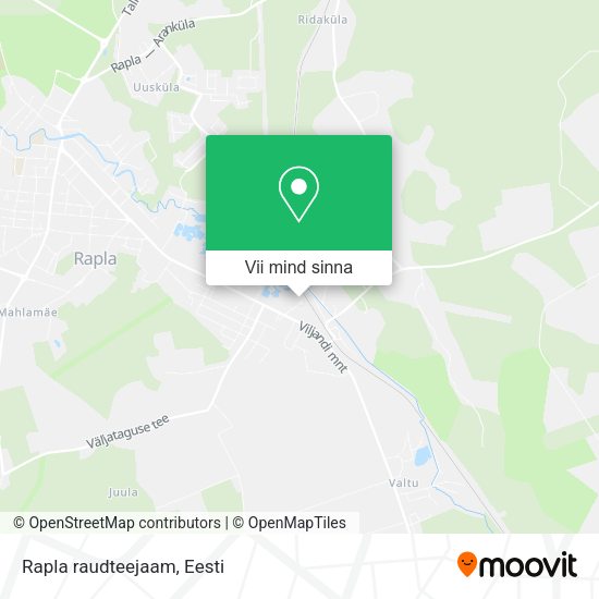 Rapla raudteejaam kaart