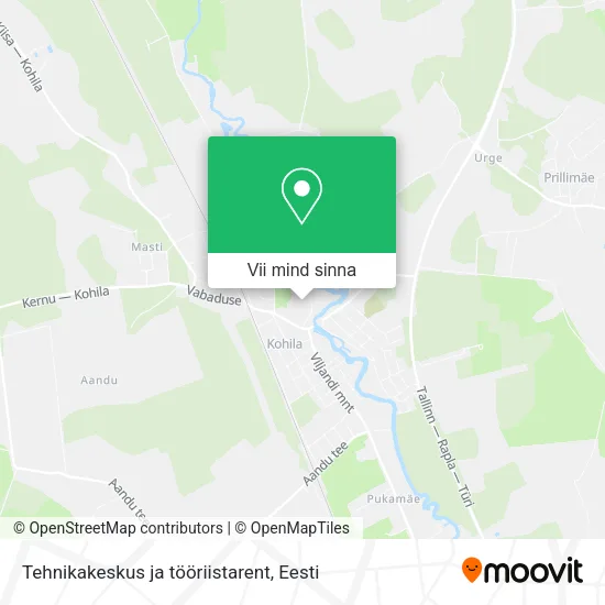 Tehnikakeskus ja tööriistarent kaart