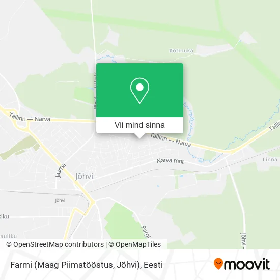 Farmi (Maag Piimatööstus, Jõhvi) kaart