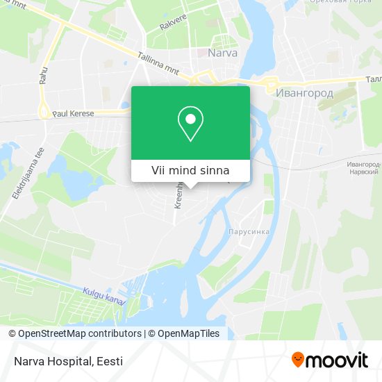 Narva Hospital kaart