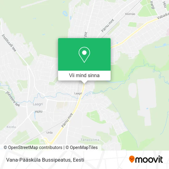 Vana-Pääsküla Bussipeatus kaart