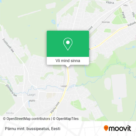 Pärnu mnt. bussipeatus kaart