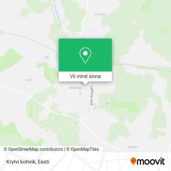 Krylvi kohvik kaart