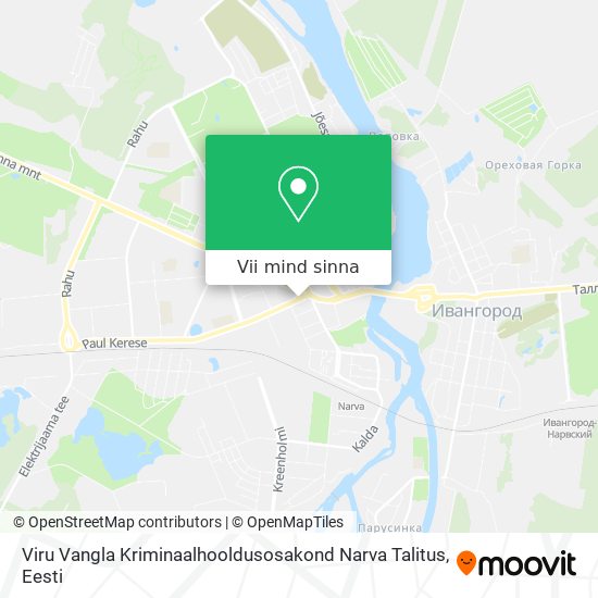 Viru Vangla Kriminaalhooldusosakond Narva Talitus kaart