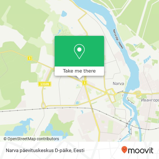 Narva päevituskeskus D-päike kaart