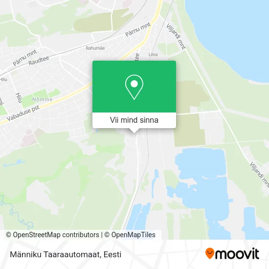 Männiku Taaraautomaat kaart