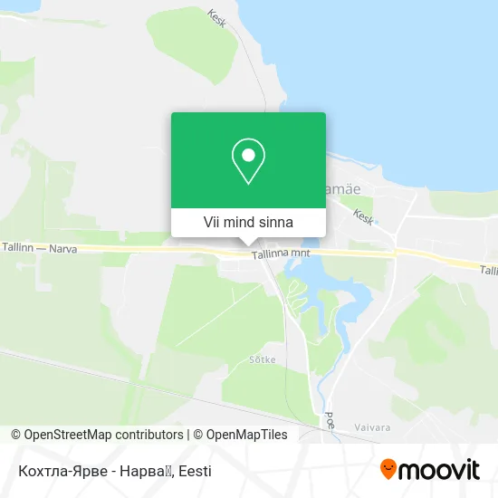 Кохтла-Ярве - Нарва💨 kaart