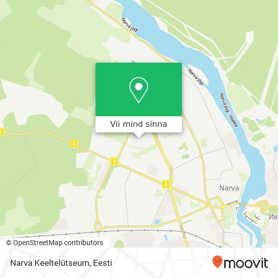 Narva Keeltelütseum kaart