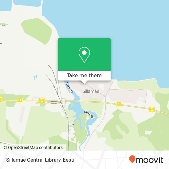 Sillamae Central Library kaart