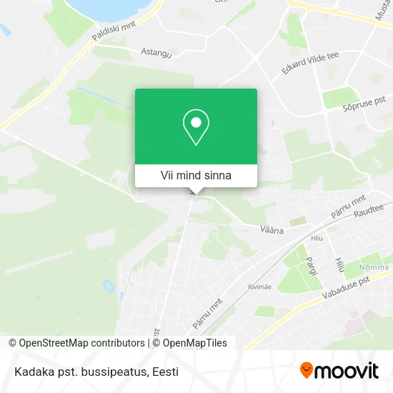 Kadaka pst. bussipeatus kaart