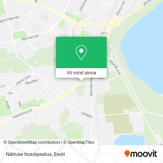 Näituse bussipeatus kaart