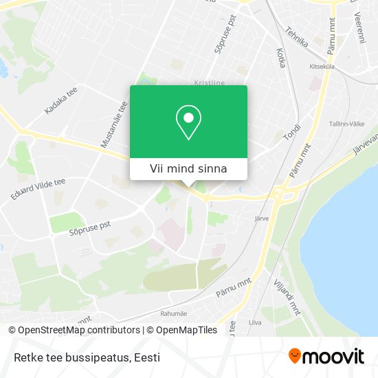 Retke tee bussipeatus kaart