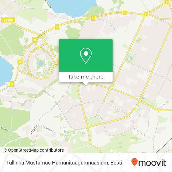 Tallinna Mustamäe Humanitaagümnaasium kaart