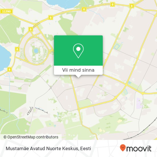 Mustamäe Avatud Nuorte Keskus kaart