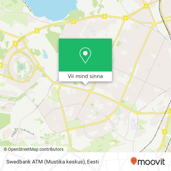 Swedbank ATM (Mustika keskus) kaart