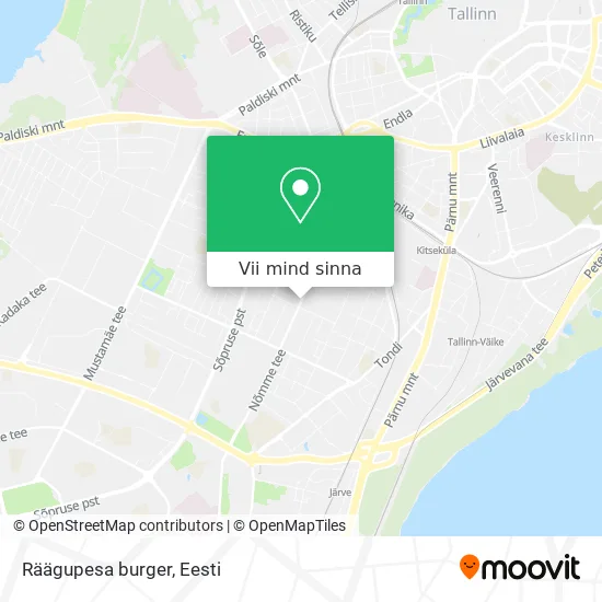 Räägupesa burger kaart