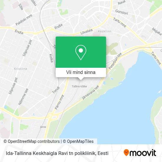 Ida-Tallinna Keskhaigla Ravi tn polikliinik kaart