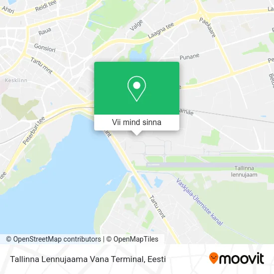 Tallinna Lennujaama Vana Terminal kaart