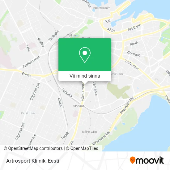 Artrosport Kliinik kaart