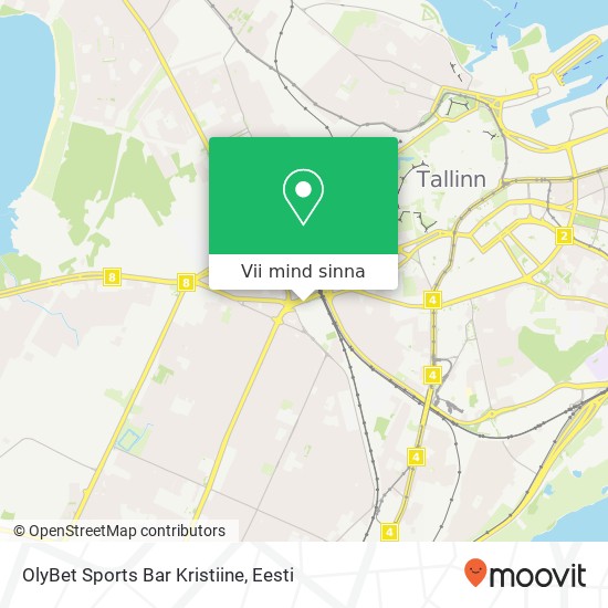 OlyBet Sports Bar Kristiine kaart