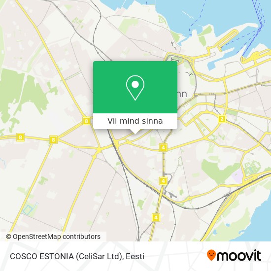 COSCO ESTONIA (CeliSar Ltd) kaart