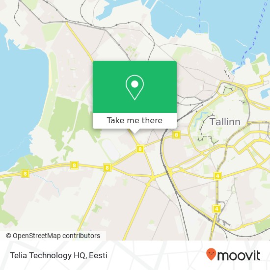 Telia Technology HQ kaart
