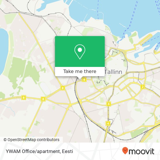 YWAM Office/apartment kaart