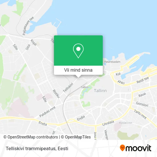 Telliskivi trammipeatus kaart