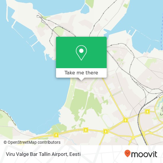 Viru Valge Bar Tallin Airport kaart