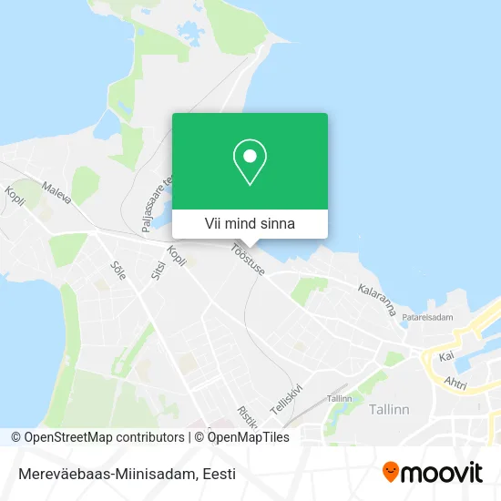 Mereväebaas-Miinisadam kaart