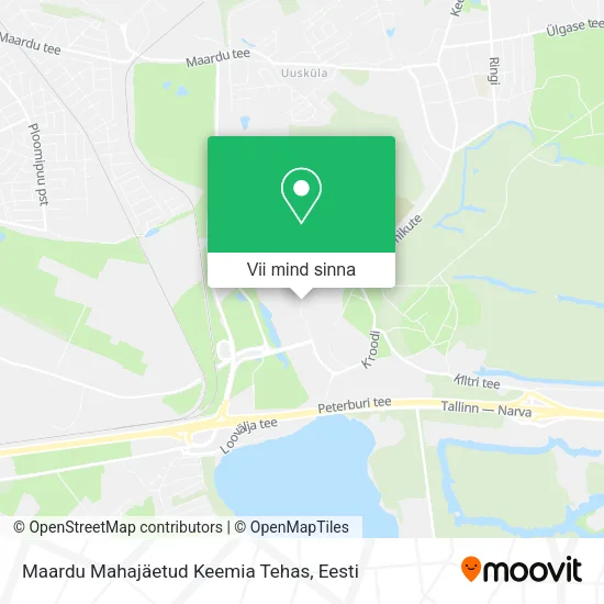 Maardu Mahajäetud Keemia Tehas kaart