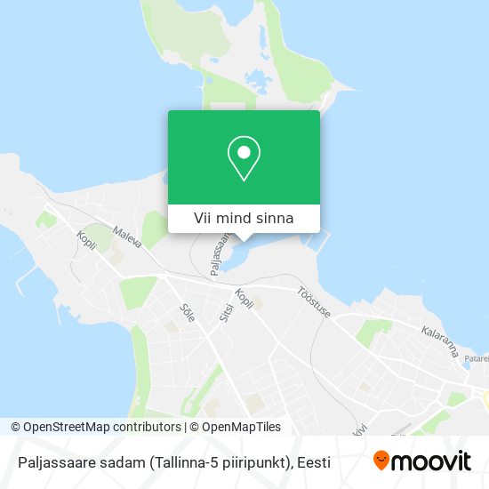 Paljassaare sadam (Tallinna-5 piiripunkt) kaart