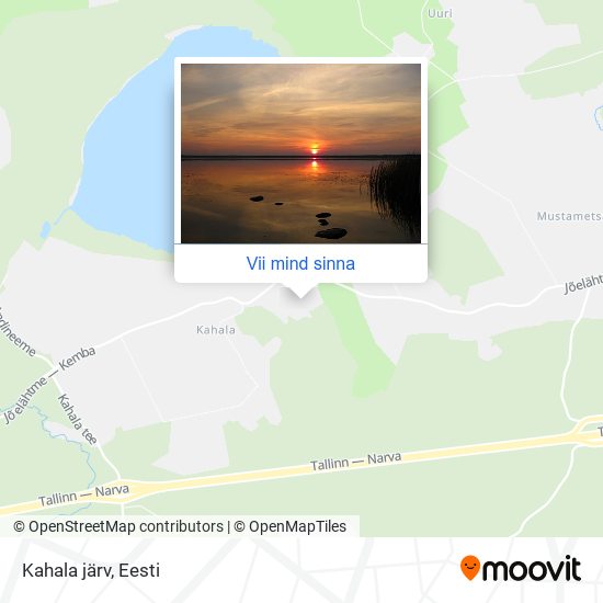 Kahala järv kaart