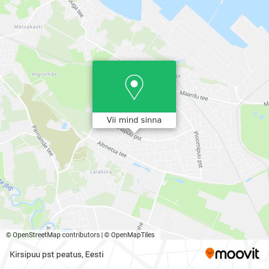 Kirsipuu pst peatus kaart