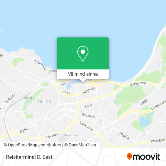 Reisiterminal D kaart