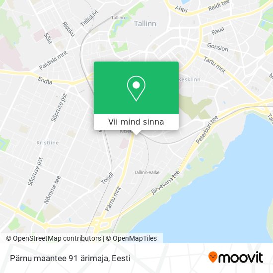 Pärnu maantee 91 ärimaja kaart