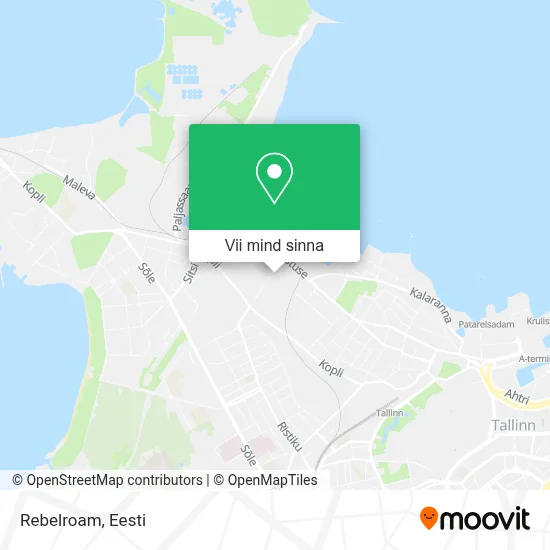 Rebelroam kaart