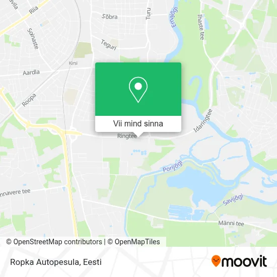 Ropka Autopesula kaart