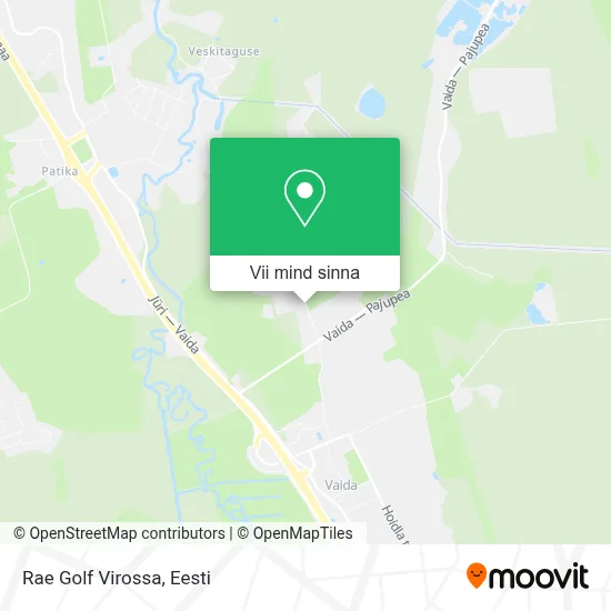 Rae Golf Virossa kaart