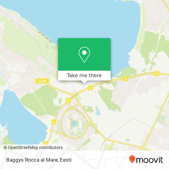 Baggys Rocca al Mare kaart